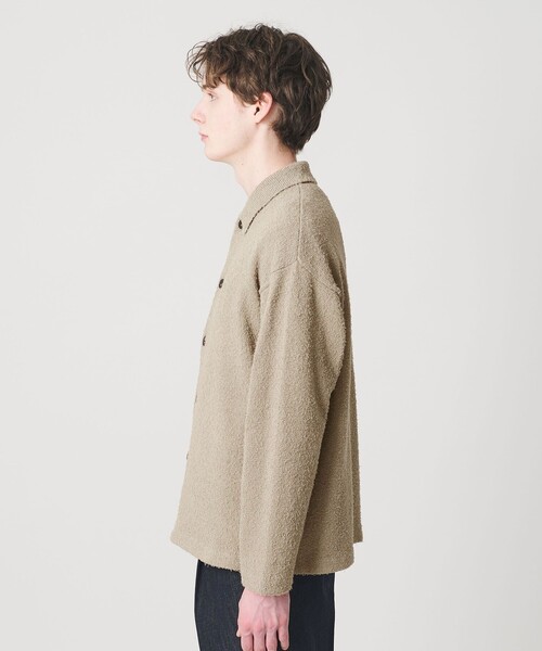 BEAUTY&YOUTH UNITED ARROWS(ビューティーアンドユースユナイテッドアローズ)の「ツイスト コットン ニットシャツ(カーディガン/ボレロ・メンズ・ベージュ/ブラック・S/M/L/XL)」の8枚目の写真