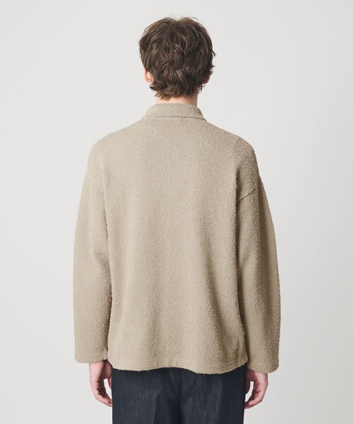 BEAUTY&YOUTH UNITED ARROWS(ビューティーアンドユースユナイテッドアローズ)の「ツイスト コットン ニットシャツ(カーディガン/ボレロ・メンズ・ベージュ/ブラック・S/M/L/XL)」の9枚目の写真