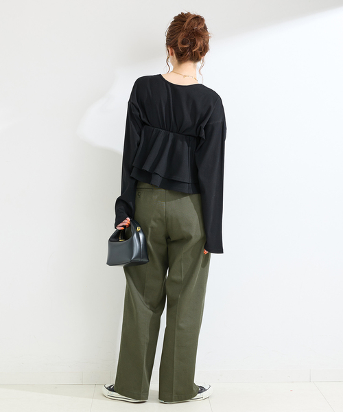 Dickies(ディッキーズ)の「ウォッシャブル / DICKIES / ディッキーズ 別注 ワークパンツ(チノパンツ・レディース・ネイビー/アイボリー/カーキ・SMALL/MEDIUM)」の13枚目の写真