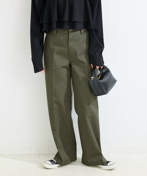 Dickies(ディッキーズ)の「ウォッシャブル / DICKIES / ディッキーズ 別注 ワークパンツ(チノパンツ・レディース・ネイビー/アイボリー/カーキ・SMALL/MEDIUM)」の14枚目の写真