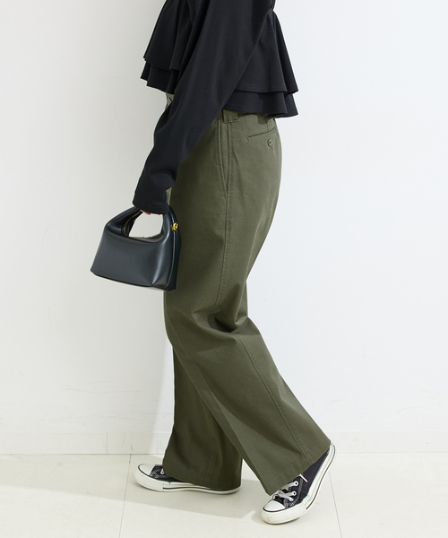 Dickies(ディッキーズ)の「ウォッシャブル / DICKIES / ディッキーズ 別注 ワークパンツ(チノパンツ・レディース・ネイビー/アイボリー/カーキ・SMALL/MEDIUM)」の16枚目の写真