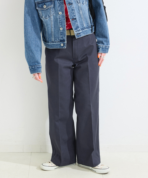 Dickies(ディッキーズ)の「ウォッシャブル / DICKIES / ディッキーズ 別注 ワークパンツ(チノパンツ・レディース・ネイビー/アイボリー/カーキ・SMALL/MEDIUM)」の21枚目の写真