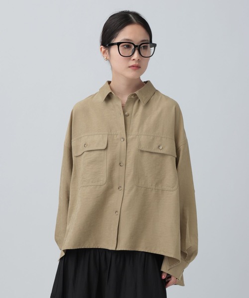 LEPSIM(レプシィム)の「フェイクスエードWポケットシャツ 630189(シャツ/ブラウス・レディース・キャメル/ベージュ・FREE)」の13枚目の写真