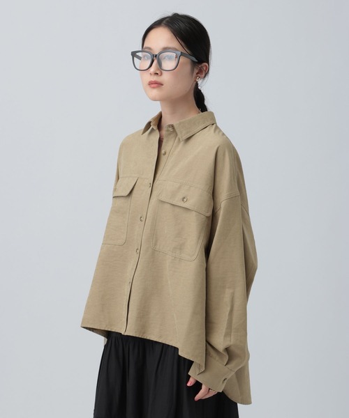 LEPSIM(レプシィム)の「フェイクスエードWポケットシャツ 630189(シャツ/ブラウス・レディース・キャメル/ベージュ・FREE)」の15枚目の写真