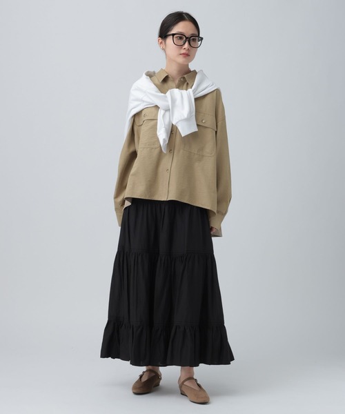 LEPSIM(レプシィム)の「フェイクスエードWポケットシャツ 630189(シャツ/ブラウス・レディース・キャメル/ベージュ・FREE)」の16枚目の写真