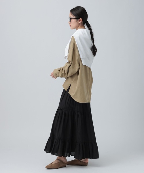 LEPSIM(レプシィム)の「フェイクスエードWポケットシャツ 630189(シャツ/ブラウス・レディース・キャメル/ベージュ・FREE)」の17枚目の写真