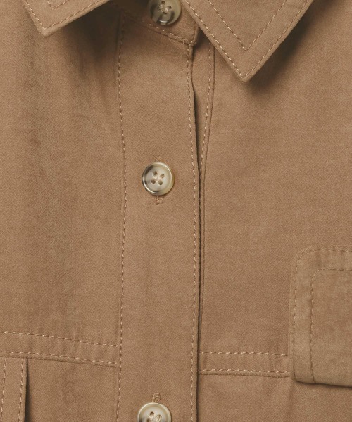 LEPSIM(レプシィム)の「フェイクスエードWポケットシャツ 630189(シャツ/ブラウス・レディース・キャメル/ベージュ・FREE)」の12枚目の写真