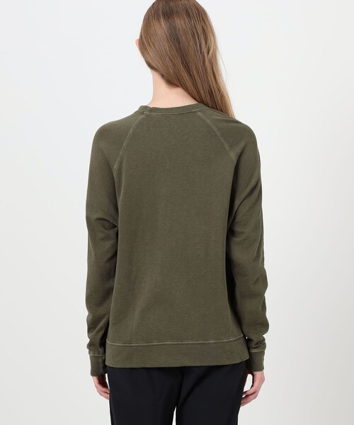 JAMES PERSE（ジェームスパース）の「バックパイルスエット ラグランスリーブプルオーバー WXA3657（スウェット・レディース・ダークカーキ/グレー・1/2）」の6枚目の写真