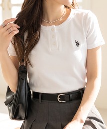 【Ada.別注 U.S. POLO ASSN】ヘンリーネック コンパクト Tシャツ
