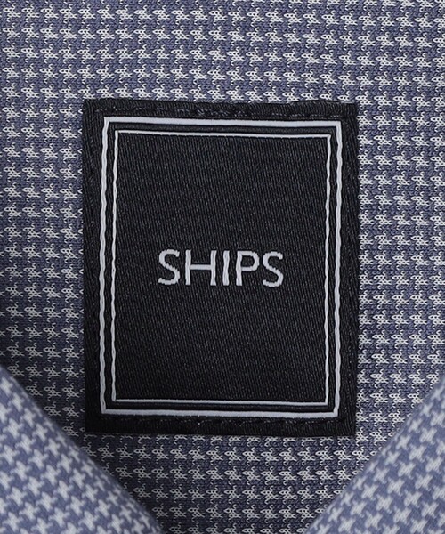 SHIPS(シップス)の「SHIPS: ジャージー ハウンドトゥース ワンピースカラー シャツ(Tシャツ/カットソー・メンズ・ネイビー・SMALL/MEDIUM/LARGE/X-LARGE)」の15枚目の写真