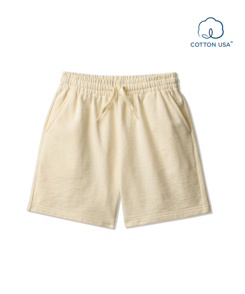 MUSINSA STANDARD KIDS（ムシンサスタンダードキッズ）の「ベーシックスウェットショーツ [レモンクリーム]（その他パンツ・レディース・その他・110/120/130/140/150/160）」の2枚目の写真