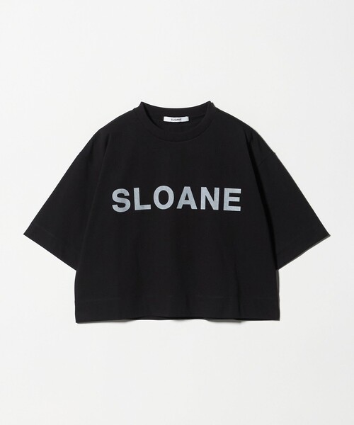 SLOANE（スローン）の「＜SLOANE＞ロゴ クロップド Tシャツ（Tシャツ/カットソー・レディース・イエロー/ホワイト/ブラック・2）」の2枚目の写真