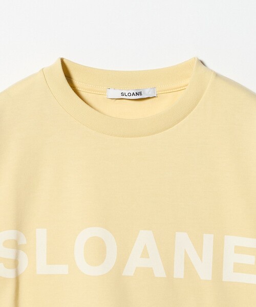 SLOANE（スローン）の「＜SLOANE＞ロゴ クロップド Tシャツ（Tシャツ/カットソー・レディース・イエロー/ホワイト/ブラック・2）」の5枚目の写真