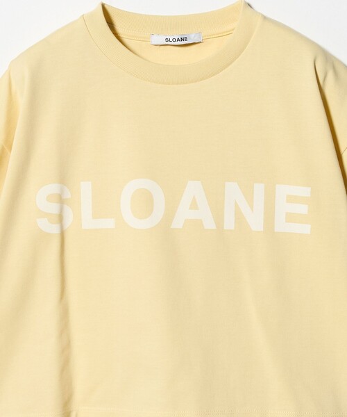 SLOANE（スローン）の「＜SLOANE＞ロゴ クロップド Tシャツ（Tシャツ/カットソー・レディース・イエロー/ホワイト/ブラック・2）」の6枚目の写真