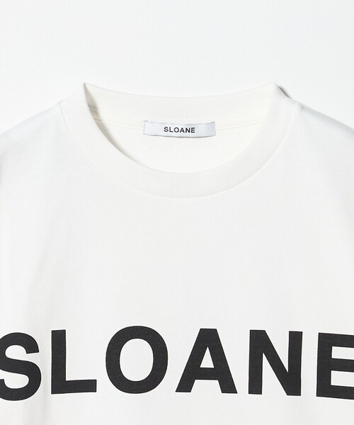 SLOANE（スローン）の「＜SLOANE＞ロゴ クロップド Tシャツ（Tシャツ/カットソー・レディース・イエロー/ホワイト/ブラック・2）」の9枚目の写真