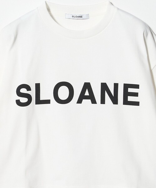 SLOANE（スローン）の「＜SLOANE＞ロゴ クロップド Tシャツ（Tシャツ/カットソー・レディース・イエロー/ホワイト/ブラック・2）」の10枚目の写真