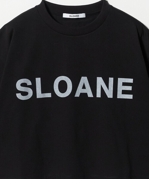 SLOANE（スローン）の「＜SLOANE＞ロゴ クロップド Tシャツ（Tシャツ/カットソー・レディース・イエロー/ホワイト/ブラック・2）」の13枚目の写真