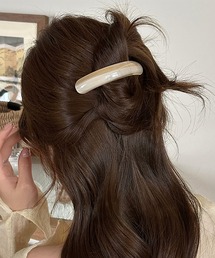 Doux Belle（ドゥーベル）の「光沢マーブルバレッタ（バレッタ/ヘアクリップ）」