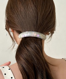 Doux Belle（ドゥーベル）の「光沢マーブルバレッタ（バレッタ/ヘアクリップ）」