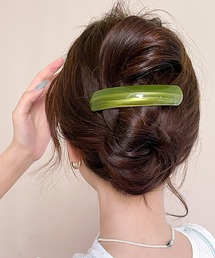 Doux Belle（ドゥーベル）の「光沢マーブルバレッタ（バレッタ/ヘアクリップ）」