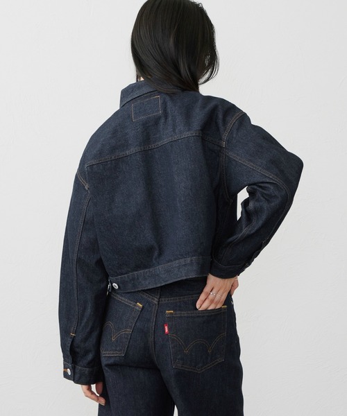 EDWIN(エドウィン)の「EDWIN LADIES 503 ショートデニムジャケット Gジャン(デニムジャケット・レディース・インディゴブルー/ダークインディゴブルー/ライトインディゴブルー・MEDIUM/LARGE)」の5枚目の写真