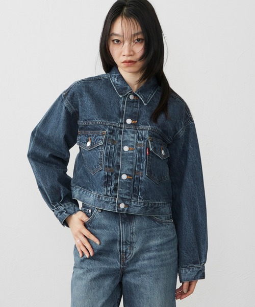 EDWIN(エドウィン)の「EDWIN LADIES 503 ショートデニムジャケット Gジャン(デニムジャケット・レディース・インディゴブルー/ダークインディゴブルー/ライトインディゴブルー・MEDIUM/LARGE)」の12枚目の写真