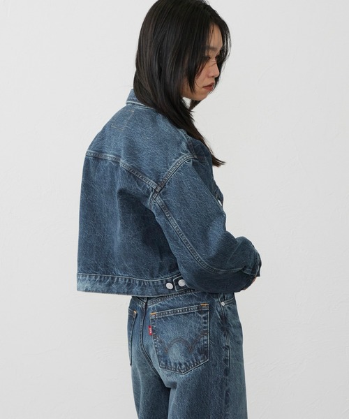 EDWIN(エドウィン)の「EDWIN LADIES 503 ショートデニムジャケット Gジャン(デニムジャケット・レディース・インディゴブルー/ダークインディゴブルー/ライトインディゴブルー・MEDIUM/LARGE)」の15枚目の写真
