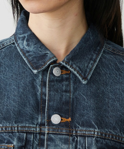 EDWIN(エドウィン)の「EDWIN LADIES 503 ショートデニムジャケット Gジャン(デニムジャケット・レディース・インディゴブルー/ダークインディゴブルー/ライトインディゴブルー・MEDIUM/LARGE)」の16枚目の写真