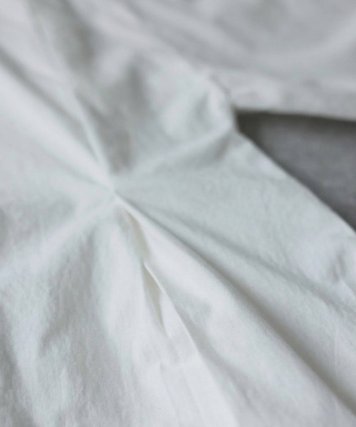 antiqua(アンティカ)の「インド綿 ロングシャツ ワンピース(シャツワンピース・レディース・ホワイト/ブラック・R/P)」の16枚目の写真