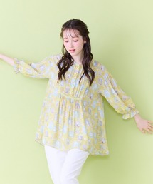 Jolly Poupee（ジョリープッペ）の「【22fabric】ルームメイトPT/ヨーク切替チュニック（チュニック）」