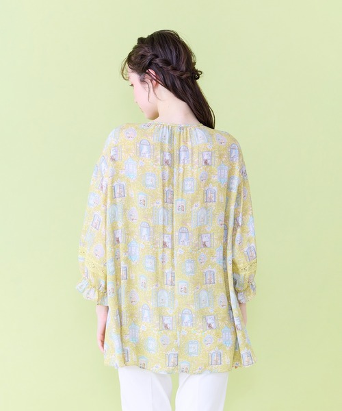 Jolly Poupee(ジョリープッペ)の「【22fabric】ルームメイトPT/ヨーク切替チュニック(チュニック・レディース・グリーン/イエロー・38/42/46)」の20枚目の写真