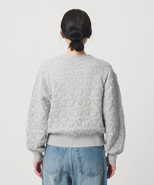 BEAUTY&YOUTH UNITED ARROWS（ビューティーアンドユースユナイテッドアローズ）の「【WEB限定 Wardrobe DAILY MINIMAL】レース ジップカーディガン ウォッシャブル（カーディガン/ボレロ・レディース・オフホワイト/ブラック/ライトグレー・FREE）」の12枚目の写真