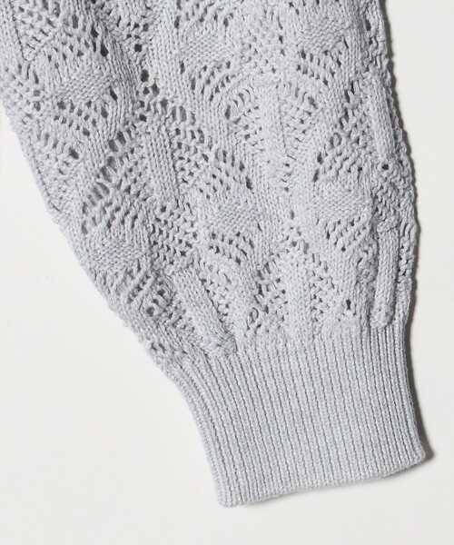 BEAUTY&YOUTH UNITED ARROWS（ビューティーアンドユースユナイテッドアローズ）の「【WEB限定 Wardrobe DAILY MINIMAL】レース ジップカーディガン ウォッシャブル（カーディガン/ボレロ・レディース・オフホワイト/ブラック/ライトグレー・FREE）」の16枚目の写真