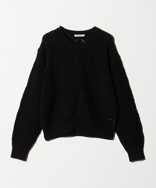 BEAUTY&YOUTH UNITED ARROWS（ビューティーアンドユースユナイテッドアローズ）の「【WEB限定 Wardrobe DAILY MINIMAL】レース ジップカーディガン ウォッシャブル（カーディガン/ボレロ・レディース・オフホワイト/ブラック/ライトグレー・FREE）」の21枚目の写真