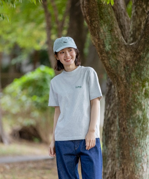 L.L.Bean(エルエルビーン)の「【JAPAN EDITION】ユニオン・ショートスリーブ・ティ(Tシャツ/カットソー・レディース・ライトグレー/ホワイト/エメラルドブルー・MEDIUM)」の9枚目の写真