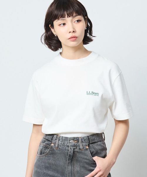 L.L.Bean(エルエルビーン)の「【JAPAN EDITION】ユニオン・ショートスリーブ・ティ(Tシャツ/カットソー・レディース・ライトグレー/ホワイト/エメラルドブルー・MEDIUM)」の14枚目の写真