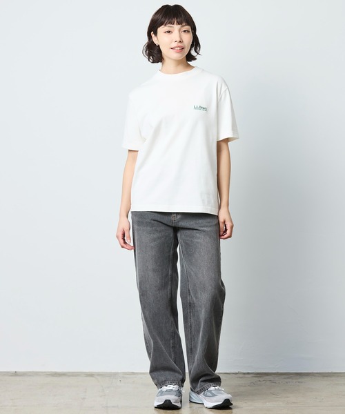 L.L.Bean(エルエルビーン)の「【JAPAN EDITION】ユニオン・ショートスリーブ・ティ(Tシャツ/カットソー・レディース・ライトグレー/ホワイト/エメラルドブルー・MEDIUM)」の18枚目の写真