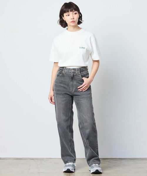 L.L.Bean(エルエルビーン)の「【JAPAN EDITION】ユニオン・ショートスリーブ・ティ(Tシャツ/カットソー・レディース・ライトグレー/ホワイト/エメラルドブルー・MEDIUM)」の22枚目の写真