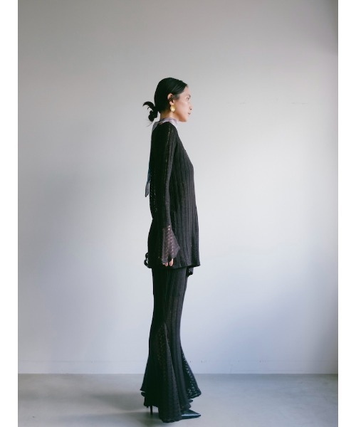 Ruh Dhan(ルーダン)の「Lace Paneled Flare Pants(その他パンツ・レディース・ボルドー/ブラック/アイボリー・FREE)」の17枚目の写真