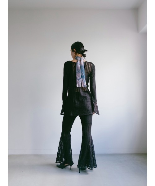Ruh Dhan(ルーダン)の「Lace Paneled Flare Pants(その他パンツ・レディース・ボルドー/ブラック/アイボリー・FREE)」の18枚目の写真
