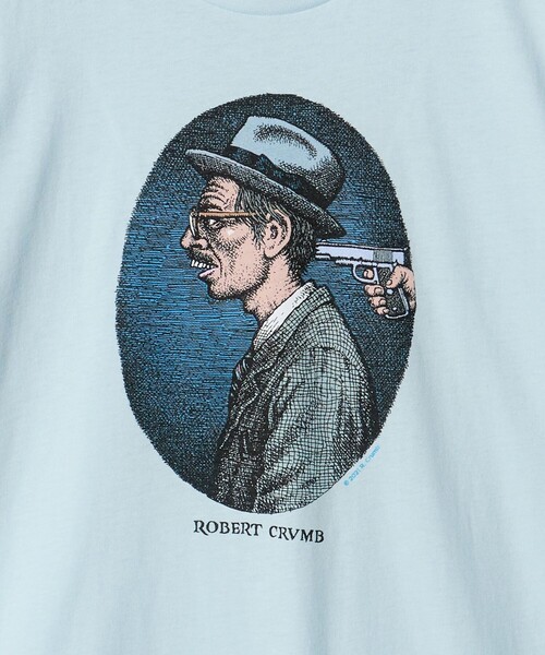 Steven Alan(スティーブンアラン)の「<ROBERT CRUMB> GUN SELF TEE/Tシャツ(Tシャツ/カットソー・メンズ・ライトブルー・M/XL/L)」の5枚目の写真