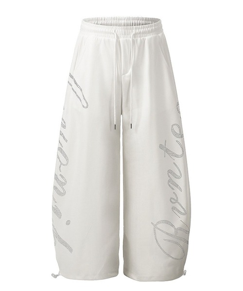 mushwear（マッシュウェア）の「ラインストーンスウェットパンツ（スウェットパンツ・メンズ・ホワイト/ブラウン・MEDIUM/LARGE/SMALL/X-LARGE）」の14枚目の写真
