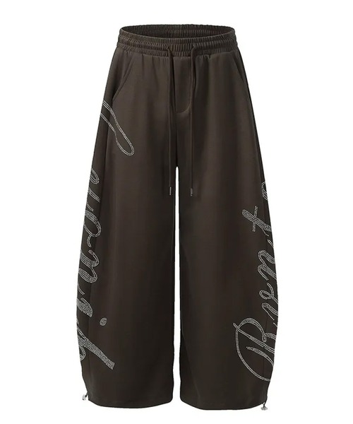 mushwear（マッシュウェア）の「ラインストーンスウェットパンツ（スウェットパンツ・メンズ・ホワイト/ブラウン・MEDIUM/LARGE/SMALL/X-LARGE）」の13枚目の写真