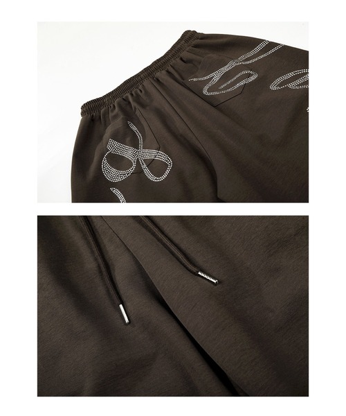 mushwear（マッシュウェア）の「ラインストーンスウェットパンツ（スウェットパンツ・メンズ・ホワイト/ブラウン・MEDIUM/LARGE/SMALL/X-LARGE）」の16枚目の写真