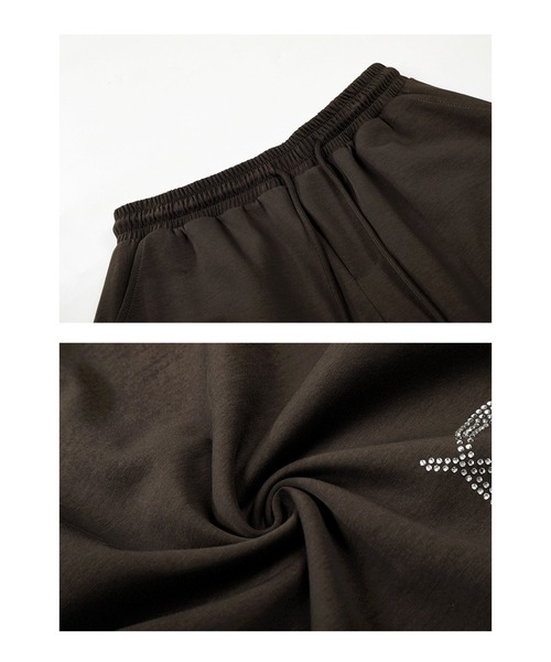 mushwear（マッシュウェア）の「ラインストーンスウェットパンツ（スウェットパンツ・メンズ・ホワイト/ブラウン・MEDIUM/LARGE/SMALL/X-LARGE）」の17枚目の写真