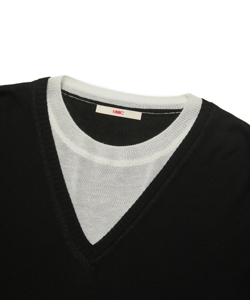 MMIC(エムエムアイシー)の「INSERT KNIT (BLACK)(ニット/セーター・メンズ・その他・MEDIUM/LARGE)」の5枚目の写真