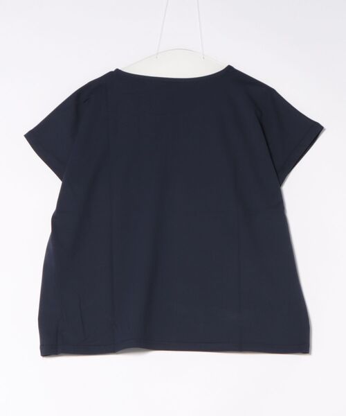 Maunaloa（マウナロア）の「【Maunaloa】クールタッチ ラインリーフトップス（Tシャツ/カットソー・レディース・ネイビー/アイボリー/ブラック・FREE）」の5枚目の写真