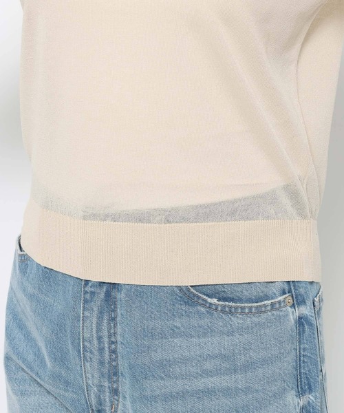 LOWRYS FARM（ローリーズファーム）の「シアーアソートポロ５Ｓ 666291（ポロシャツ・レディース・レッド/アイボリー/グレー/ブルー・FREE）」の10枚目の写真