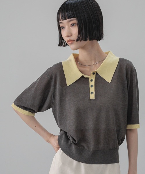 LOWRYS FARM(ローリーズファーム)の「シアーアソートポロ5S 666291(ポロシャツ・レディース・レッド/アイボリー/グレー/ブルー・FREE)」の20枚目の写真