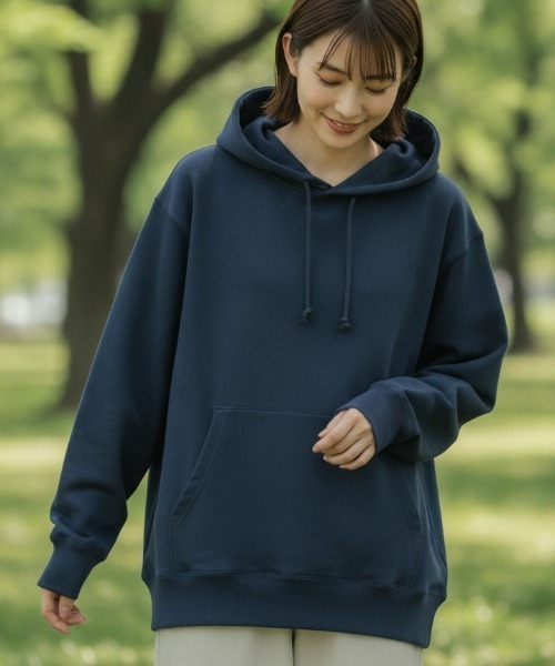 LIFEMAX(ライフマックス)の「【LIFEMAX/ライフマックス】10オンス フードプルパーカ(裏パイル)/全8色 カンガルーポケット ユニセックス 無地(パーカー・メンズ・アッシュ/ブラック/杢グレー/インディゴブルー/ホワイト/チャコール/アイボリー/ネイビー・MEDIUM/LARGE/X-LARGE/SMALL)」の8枚目の写真